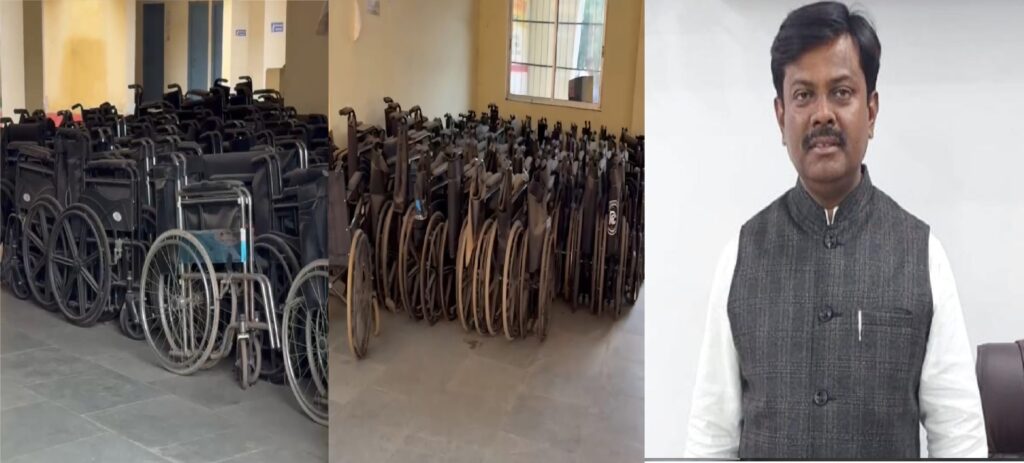 Jamshedpur News :धूल फाँक रही सैकड़ों व्हीलचेयर: पोटका प्रखंड कार्यालय की लापरवाही पर भाजपा नेता दिनेश कुमार ने जताई चिंता, की जवाबदेही तय करने की माँग