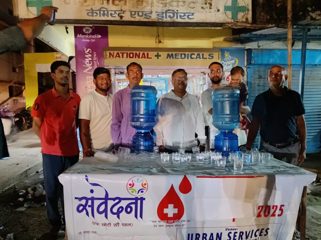 ADITYAPUR NEWS :आदित्यापुर‑2 में ‘संवेदना’ संस्थान ने रथयात्रा में किया जलव्यवस्था का शानदार आयोजन”