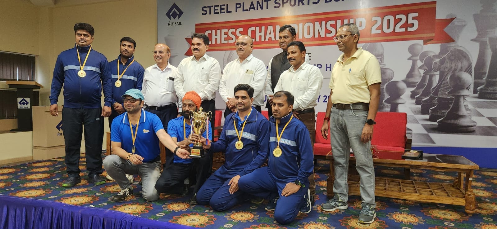 Tata Steel Chess Team Clinches Title at SPSB Chess Championship 2025