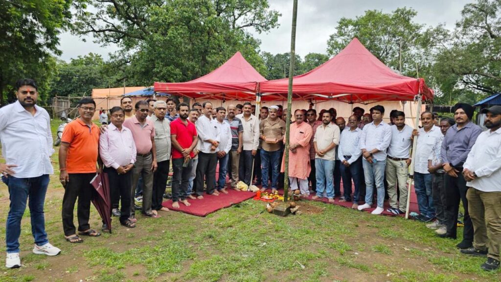 jamshedpur news :एग्रिको दुर्गा पूजा समिति का भूमि पूजन हुआ सम्पन्न, चमचमाती एल्यूमिनियम शीट से बनेगा भव्य पंडाल, माँ दुर्गा की प्रतिमा भी होगी खास, लगेगा भव्य मेला