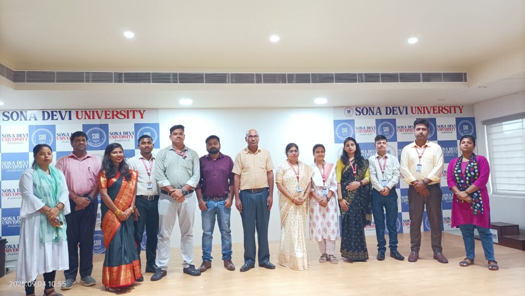 Jamshedpur News :सोना देवी विश्वविद्यालय के फ्रेशर्स वीक ‘आगाज’ 3 का छठा दिन तकनीक और भविष्य में उसकी उपयोगिता के नाम रहा