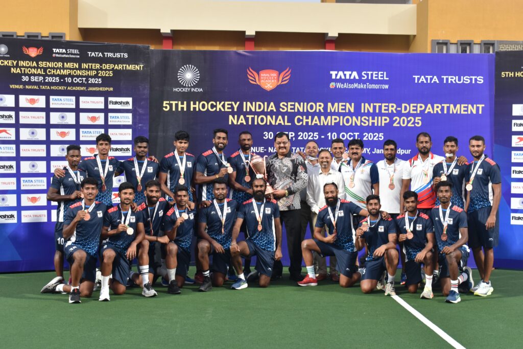 Jamshedpur News :Final & 3rd Place of the 5th Hockey India Senior Men Inter-Department National Championship 2025 Witness High-Scoring Clashes at NTHA, Jamshedpur