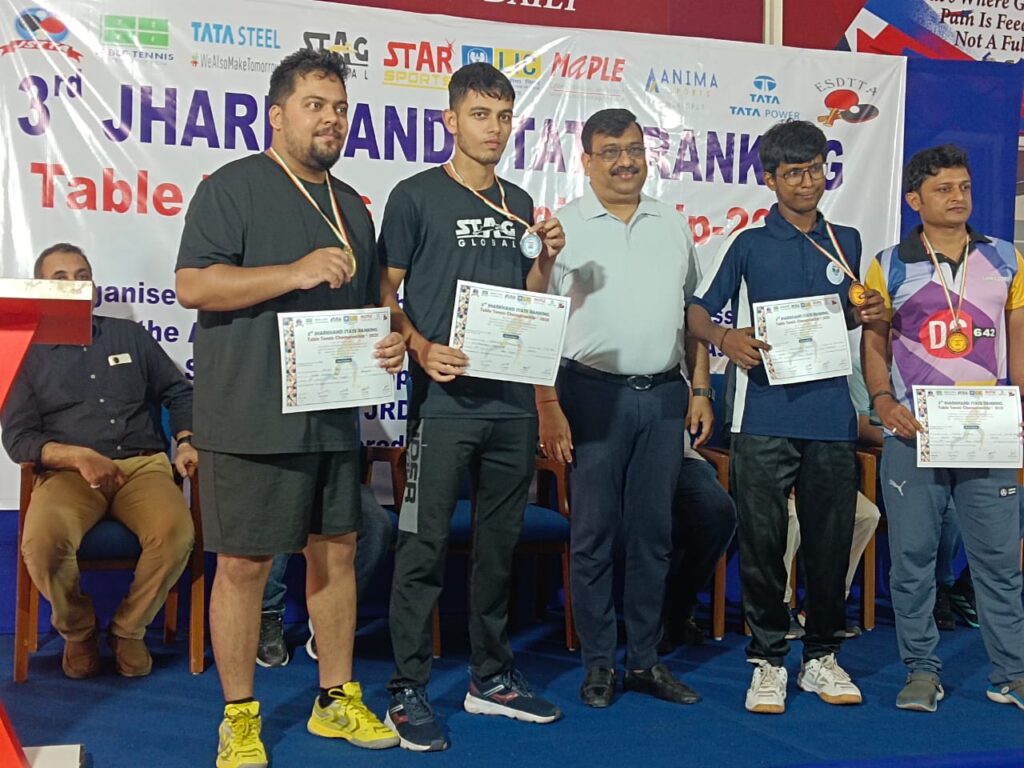 JAMSHEDPUR NEWS : रोमांचक मुकाबले के साथ टेबल टेनिस चैंपियनशिप का समापन