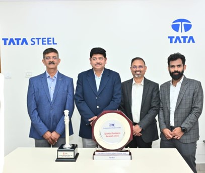 Jamshedpur News :Tata Steel Honoured with Double Accolade at Prestigious National Sports Awards, Reinforcing its Enduring Legacy in Indian Sports
