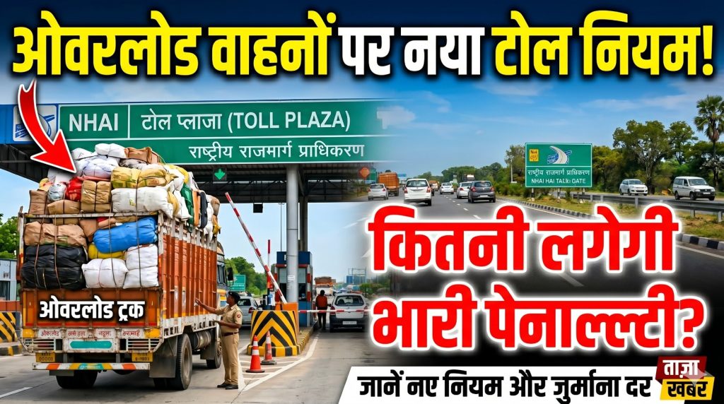 National Highways Fee Amendment Rules 2026: राष्ट्रीय राजमार्गों पर ओवरलोड वाहनों के लिए नया टोल नियम लागू, जानें कितनी देनी होगी पेनाल्टी