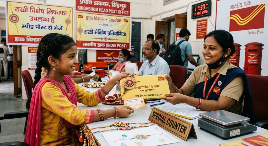 JAMSHEDPUR NEWS : रक्षाबंधन पर सिंहभूम डाक विभाग की अनूठी पहल, मात्र ₹70 में स्कूल से ही स्पीड पोस्ट होगी राखी