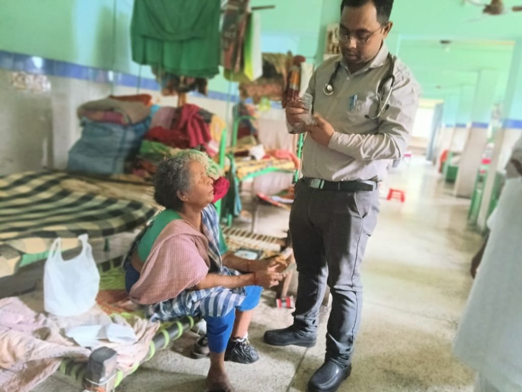 Health checkup camp at Hind Leprosy Hospital Burmamines Jamshedpur
